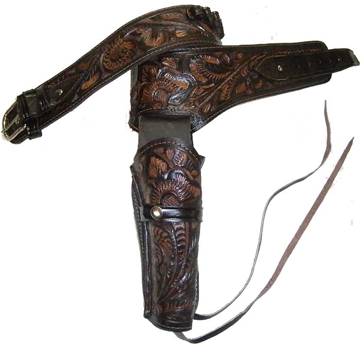 Leather Pistol Holster with Belt (SL307)
